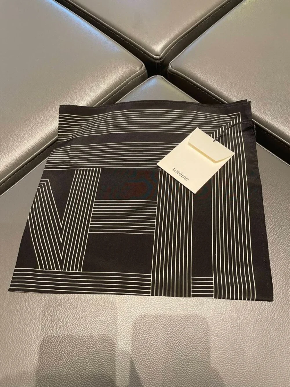 Toteme Geometric Silk Scarf 22.4